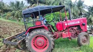Mahindra 575 di boomiputra 45 hp tractor goes to 9piont cultivater performance in solam land