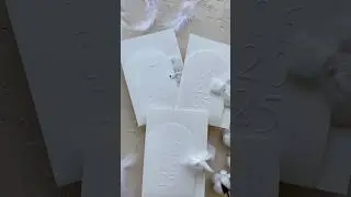 Pure romance in every detail 🤍#embossedinvitation #archweddinginvitation #whiteweddinginvite