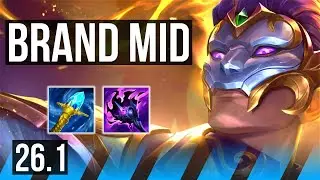 BRAND vs FIZZ (MID) | EUW Diamond | 26.1