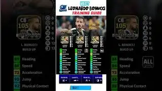 Leonardo Bonucci Training Guide &ndash; eFootball 2026 Best CB Build 🔥 #efootball #pes #leonardobonucci