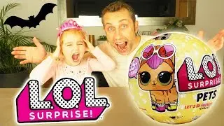 Poup&eacute;es LOL Surprise Pets Animaux - Boule Rose - Midnight Pup (Unboxing)