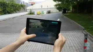 Augmented Reality AR KIT - iOS 11 - Blue Effect AR