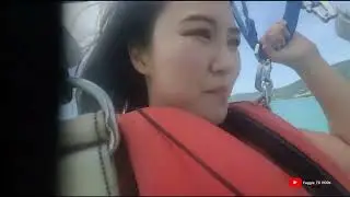 @Yuggietv falls into shark infested waters from high in the sky