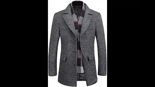 WULFUL Slim Fit Winter Business Jacket Review - Pros & Cons - Men's Wool Blend Winter Coat