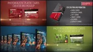 Plastic Cards Creator and Mockup | After Effects Template | Product Promo
