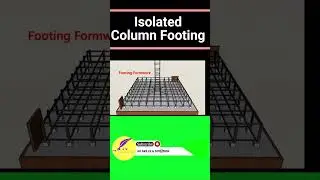 Isolated Column Footing #architecture #construction #civilengineering #housedesign #autocad