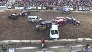 Armada Fair 2024 Demolition Derby ( Minivan Heat) (8-14-2024) Armada,Michigan