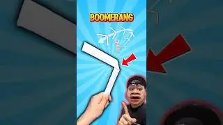 How to Make a Simple and Effective Boomerang 🪃 from an A4 Sheet #shorts #shortsfeed