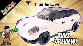 Xbert Brix Tesla Model Y - Barweer -  Alternative Lego Brand Speed Build Review