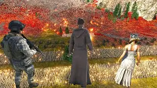 can cleopatra & Jedi knights special force defend mountain area from 4 million monster !! UEBS 2