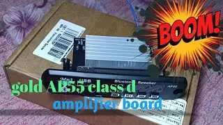 Gold AP 55 class d amplifier board review and testing video