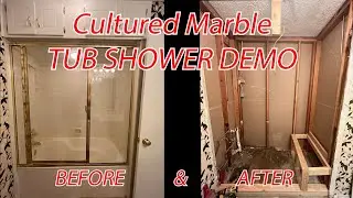 Cultured Marble Jacuzzi Tub Shower Demo