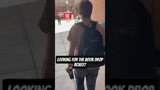 Where is the Meriam Library book return drop box?