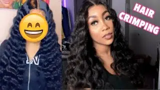 HAIR CRIMPING TUTORIAL Ft ALIEXPRESS ASHIMARY HAIR 2019