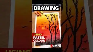 &ldquo;Pastel Colour Sunset Drawing | Step by Step Shorts&rdquo;🎨🖌️ #PastelDrawing#SunsetDrawing#ArtShorts