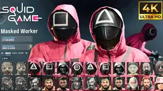 All PINK GUARDS Voice Lines, Animations, Weapons & Executions | COD BLACK OPS 6 Squid Game Event