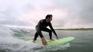 Surfing the 90 Mile Beach, New Zealand