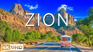 Zion National Park 4K Ultra HD - Majestic Red Cliffs and Serene Canyon Views - Relaxation Film