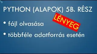Python Érettségi 05b. fájlok olvasása