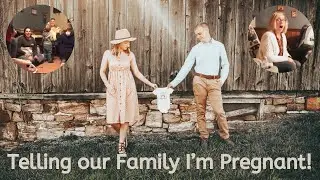 TELLING OUR FAMILY WE'RE PREGNANT WITH OUR RAINBOW BABY | Baby #2!