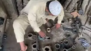 Connecting Rod Bush Boring in Local Workshop