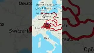 imagine belgium got all the land #travelboast #map #country #big #belgium