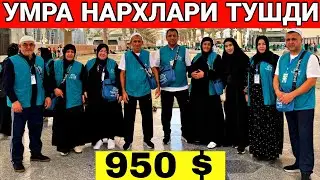 ШОШИЛИНГ 950$ ДАН УМРА НАРХЛАРИ ЯНВАРЬ ФЕВРАЛЬ ОЙИ 2026 ЙИЛ