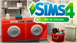 CONSTRUYENDO UN CUARTO DE LA COLADA Y CHARLA DE MIJOS // Los Sims 4 Día De Colada