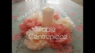 DIY Mirrored Flower Table Centrepiece - Poundland & Home bargains