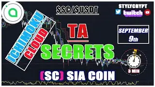 🤖 SC SIACOIN TOKEN 9 SEPTEMBER $SC Technical Analysis - price prediction - How to use Ichimoku Cloud
