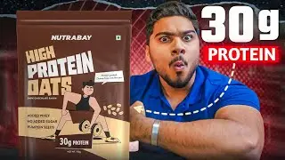 NUTRABAY High protein oats || 30gm Protein Oats 
