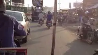 Rush hour in Phnom Penh, Cambodia