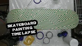 Skateboard #3 Hard Edge Painting Time Lapse