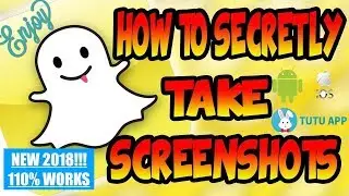 HOW TO SCREENSHOT AND SAVE SNAPS SECRETLY!! 2018IPHONE AND ANDROID!!! 110%LEGIT!!