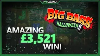 SPOOKY SLOT WIN! &pound;3,521 CASH DROP on Big Bass Halloween II 👻