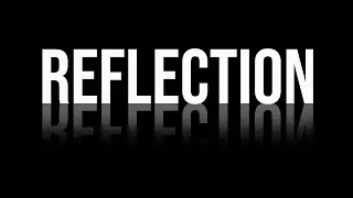 1 Minute Reflection Text Effect in Photoshop