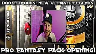 *BOOSTED ODDS* 500K PRO FANTASY PACK OPENING! NEW ULTIMATE LEGENDS LTD GANNON! MADDEN 22