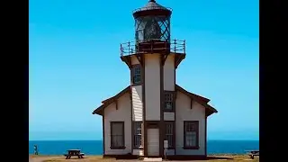 Guardian of the Mendocino Coast. Point Cabrillo Lighthouse - Caspar California.  Hiking & History!
