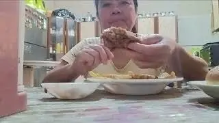 Lets eat na guys# Always be thankful the love of God# Chicken joy#French Fries and Bread #DOfw life
