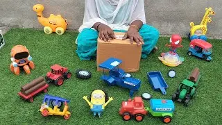Mini tractor camel 🐪 fish 🐠 cng auto rickshaw cow 🐄 robot Toys video 