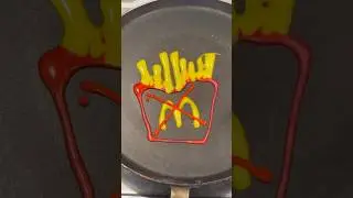 French Fries 🍟 Pancake Art!!