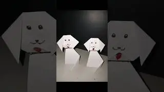 How to make paper Dog for kids / Origami paper dog craft/Diy paper Dog craft