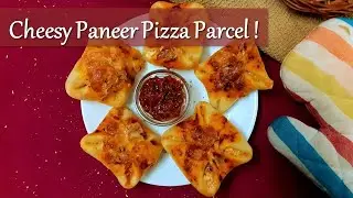 Cheesy Paneer Pizza Parcel / Recipe