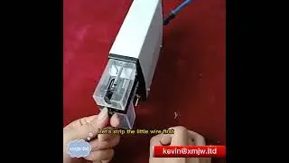 How to operate an Induction pneumatic wire stripping machine