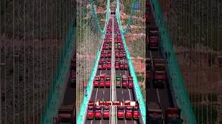World's longest and height bridge load testing time #bridge #longestbridge #heightbridge