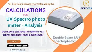 #143 SIPHACOS Calculations of  UV Spectrophotometer