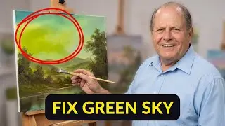How to Fix a Green Sky in Oil Painting (Bill Alexander Tip)