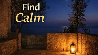 Calm Mediterranean Evening 🌙 Peaceful Night Ambience for Relaxation & Focus