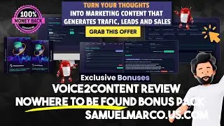 Voice2Content: The Ultimate Review, OTOs, and Demo for Voice2Content