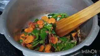 Vegetable rice#cooking #with #siri #ananthapur 